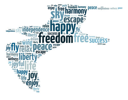 Words illustration of peace concept over white backgroundの写真素材
