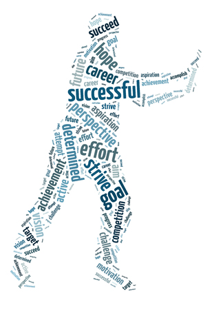 Words illustration of the concept of success and determinationの写真素材