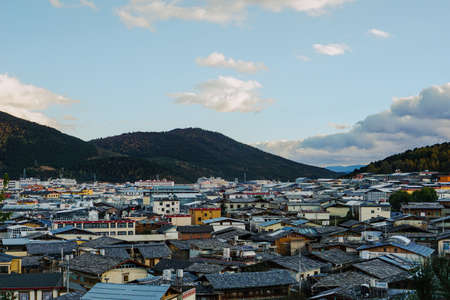 Oldtown, View form the top of Guishan Templeの写真素材
