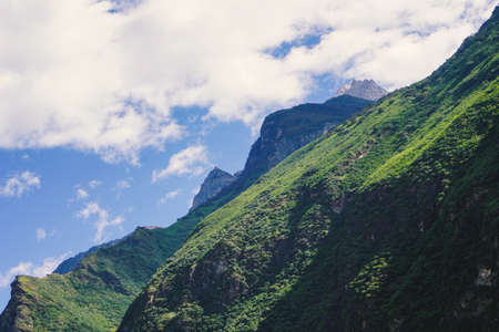 Beautiful mountain landscape in China (Tiger Leaping Gorge )の写真素材