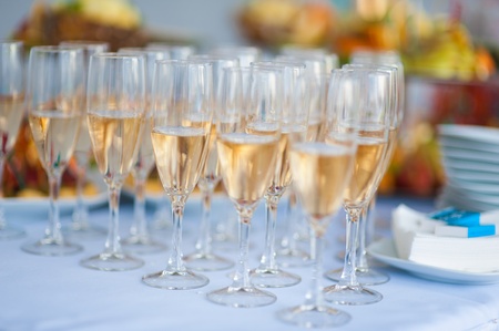 champagne glassesの写真素材