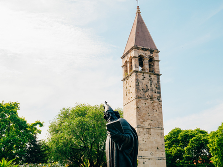 Old Town of Split, Croatia. Inside the city. Ancient architecture and medieval houses.の写真素材