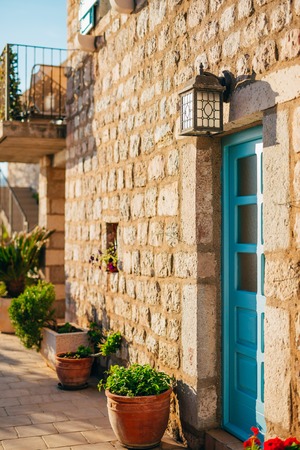 Villa by the sea. Montenegro, Kotor Bay, Adriatic seaの写真素材