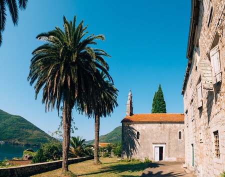 Church Orthodox Church of the Nativity of the Virgin in Perast, Montenegro, Kotor Bay, the Balkans, the Adriatic Sea.の写真素材