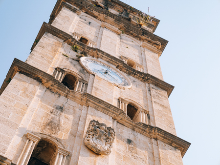 St. Nicholas Church in Perast, Montenegro in Kotor Bayの写真素材