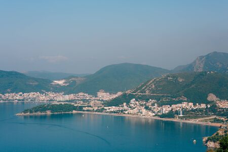 Budva Riviera in Montenegro. Sea coast and the mountainsの写真素材