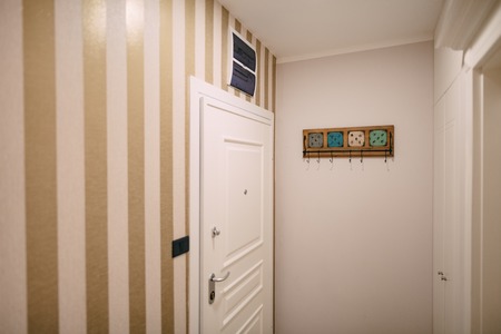 The front door to the apartment in hotelの写真素材