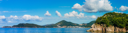 The Budva Riviera in Montenegro. Sea coast of Montenegro.の写真素材
