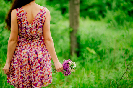 Female hands close up outdoor. Wedding in Montenegroの写真素材