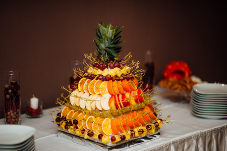 The dish in the restaurant with a sign on Weddingの写真素材