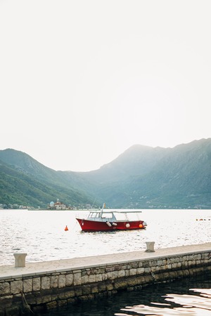 Yachts and boats in the Adriatic Sea, in Montenegroの写真素材