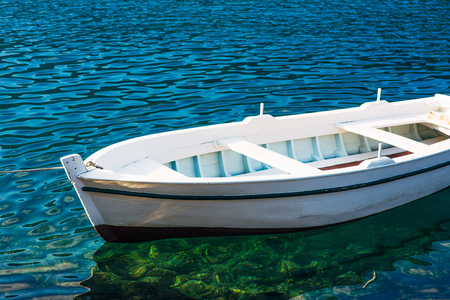 Yachts and boats in the Adriatic Sea, in Montenegroの写真素材
