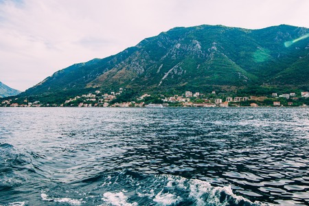 Beautiful nature mountains landscape. Kotor bay, Montenegro
