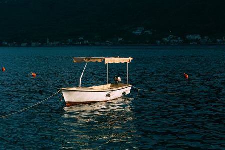 Yachts and boats in the Adriatic Sea, in Montenegroの写真素材