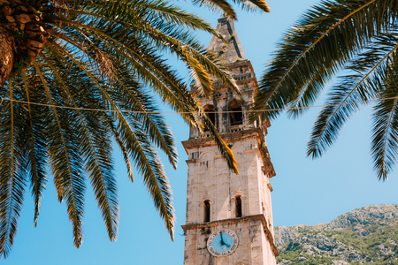 St. Nicholas Church in Perast in Montenegroの写真素材