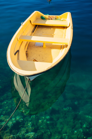 Yachts and boats in the Adriatic Sea, in Montenegroの写真素材