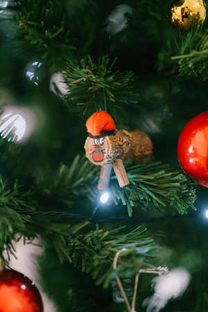 The Tio de Nadal toy on the Christmas tree is an Aragonese and Catalan Christmas tradition.