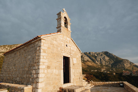 Church Sveti Savva near islandの写真素材
