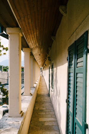 Architecture of a beautiful old town, closeup viewの写真素材