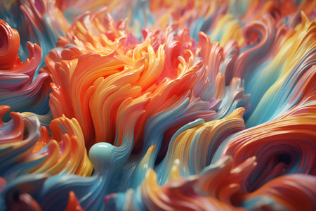 A Mesmerizing 3D Abstract Multicolor Visualizationの素材