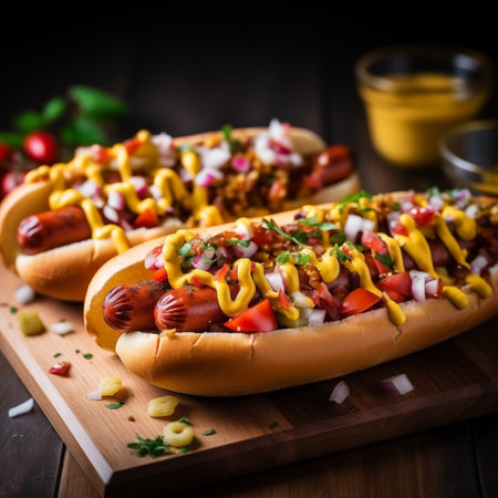 Hotdog fast foodの素材