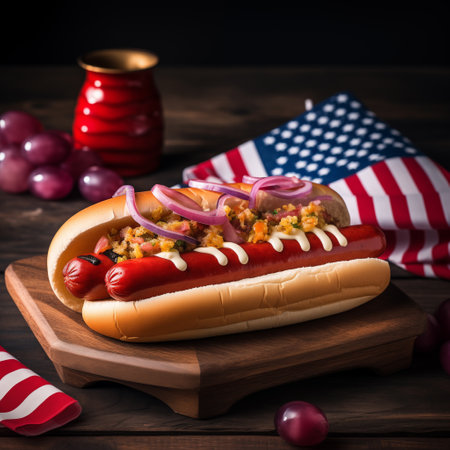 Hotdog fast foodの素材