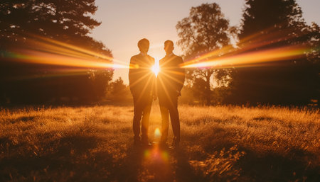 The wedding of two gay menの素材