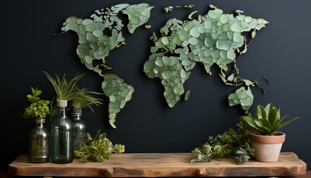World map - abstract backgroundの素材
