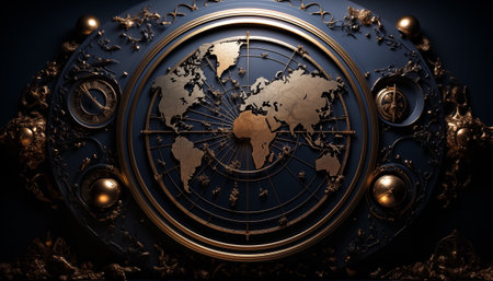 World map - abstract backgroundの素材