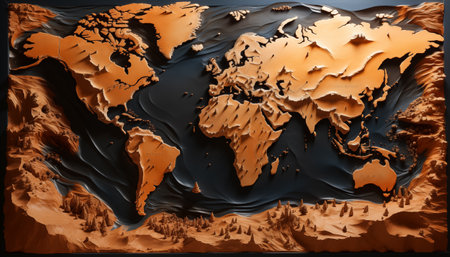 World map - abstract backgroundの素材
