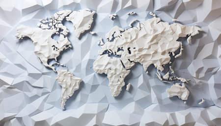 World map - abstract backgroundの素材