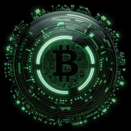 a green circle with the letter b inside of itの素材