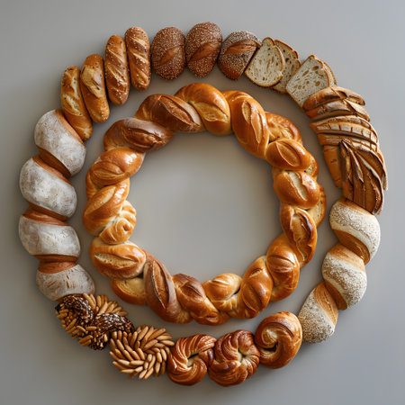 Creative circle of natural body jewelry and metal craft on tableの素材