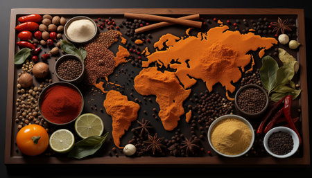 World map - abstract backgroundの素材