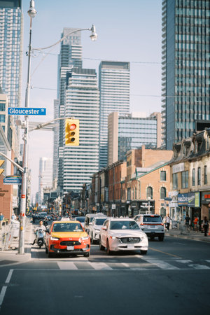 Toronto, Canada - June 25, 2025: Crowded Thoroughfares Teeming With Pedestrians