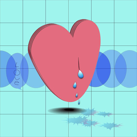 Heart Design Valentines Cardsのイラスト素材