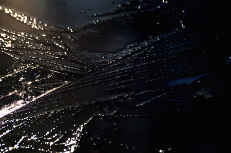 Water drops on a black background. Abstract background with water drops.