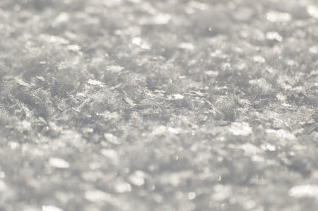 snow texture. snowflakes close-up. natural backgroundの写真素材