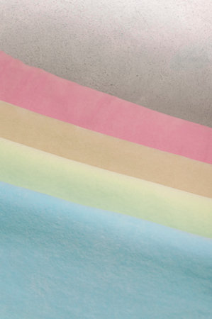 Soft fluffy fabric of different shades, horizontal backgroundの写真素材