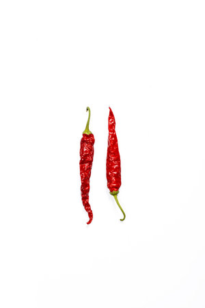 Red hot chili pepper isolated on a white background
