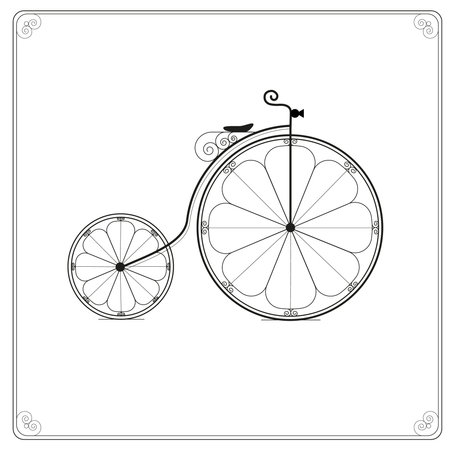 Vintage bicycleのイラスト素材
