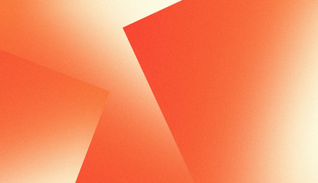 Orange abstract geometric pattern with grainy gradient effect, noise texture poster banner header...