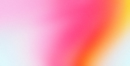 Noise texture abstract blurred pink yellow orange color gradient retro banner poster backdrop design