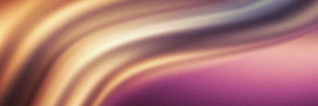 Pink purple golden beige grainy background smooth abstract noise texture wide banner header poster designの写真素材