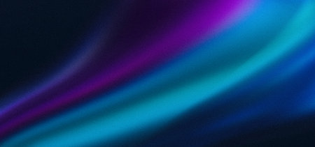 Abstract blue purple color wave grainy gradient background noise texture dark web banner header backdrop design copy spaceの写真素材