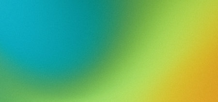 Grainy green teal blue yellow abstract background retro summer noise texture effect header backdrop summer designの写真素材