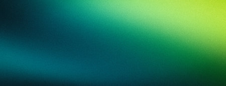 Grainy gradient background blue green grunge noise texture smooth blurred backdrop website header designの写真素材