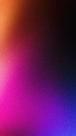 Purple orange blue black grainy vertical color gradient background mobile wallpaper backdrop designの写真素材