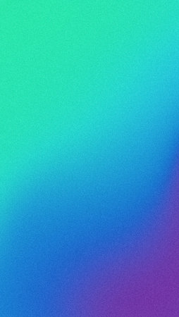 Vertical grainy gradient background blue purple green turquoise textured mobile wallpaper designの写真素材