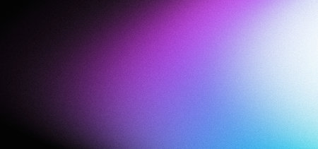 Purple blue black grainy gradient background grunge noise texture retro backdrop website header designの写真素材